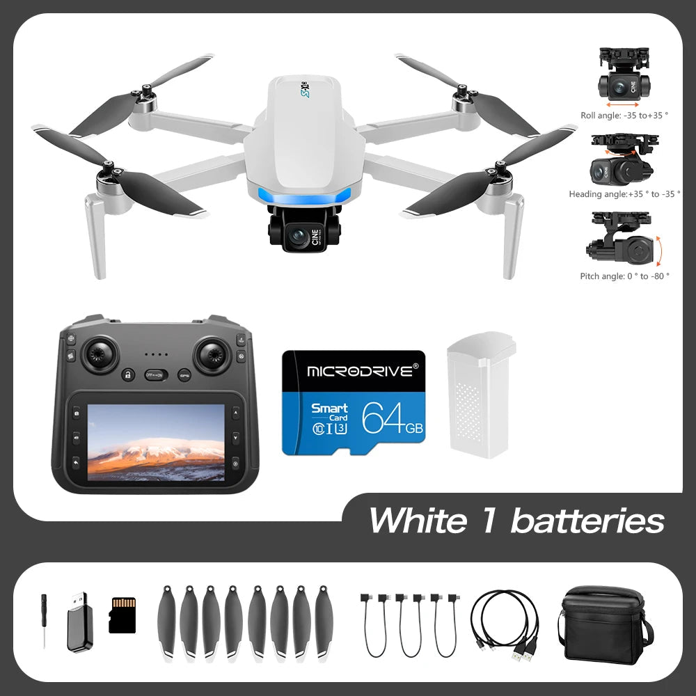 4K Gimbal Screen GPS Drone