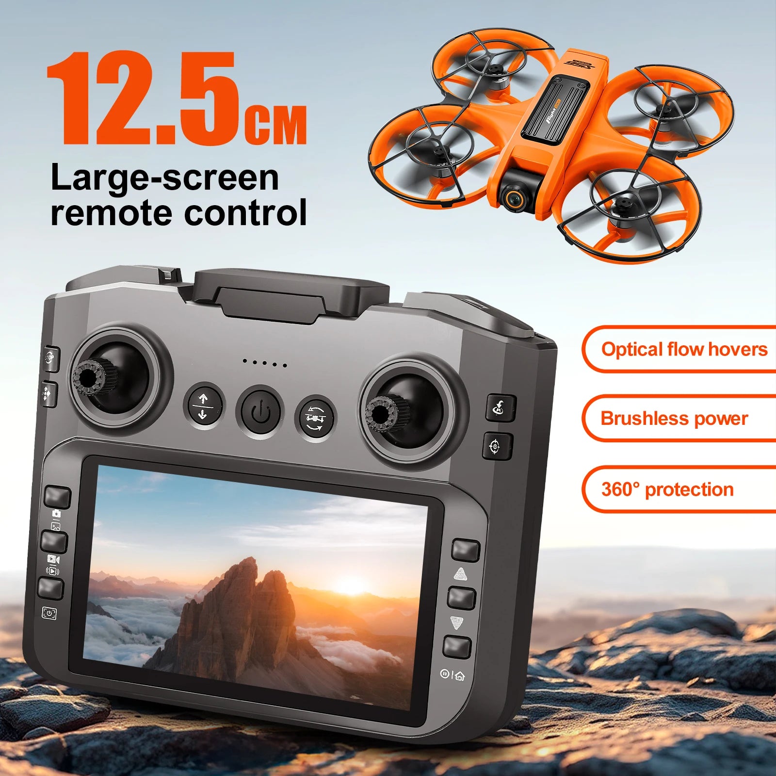 Mini 4K Screen FPV Drone