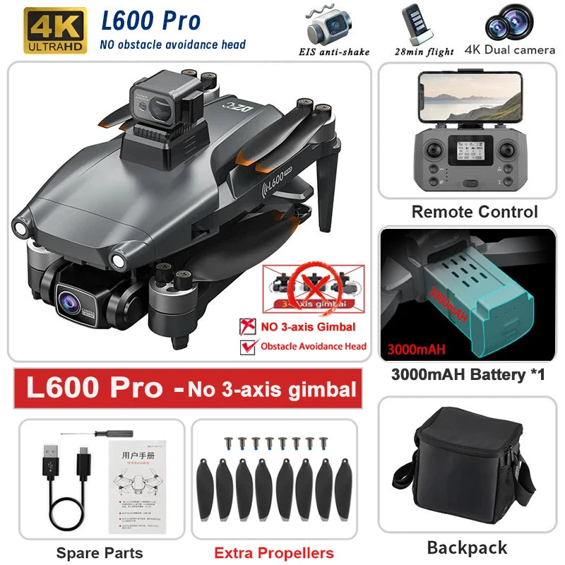 4K GPS Gimbal Obstacle Drone