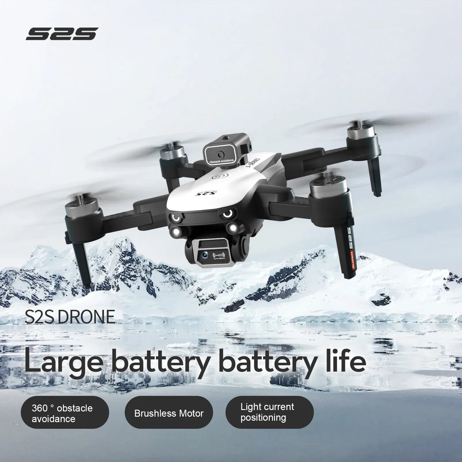 8K Dual Camera Foldable Drone with Obstacle Avoidance