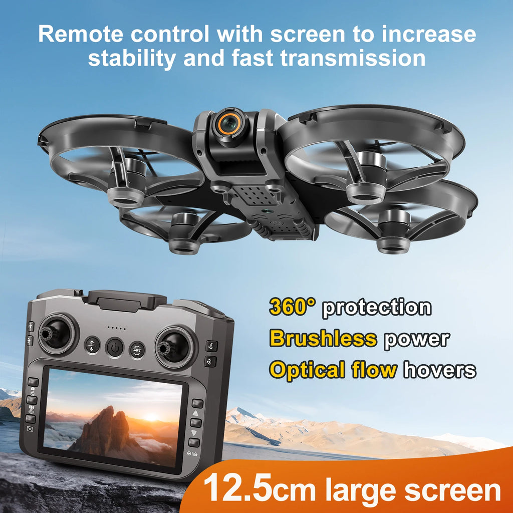 Mini 4K Screen FPV Drone