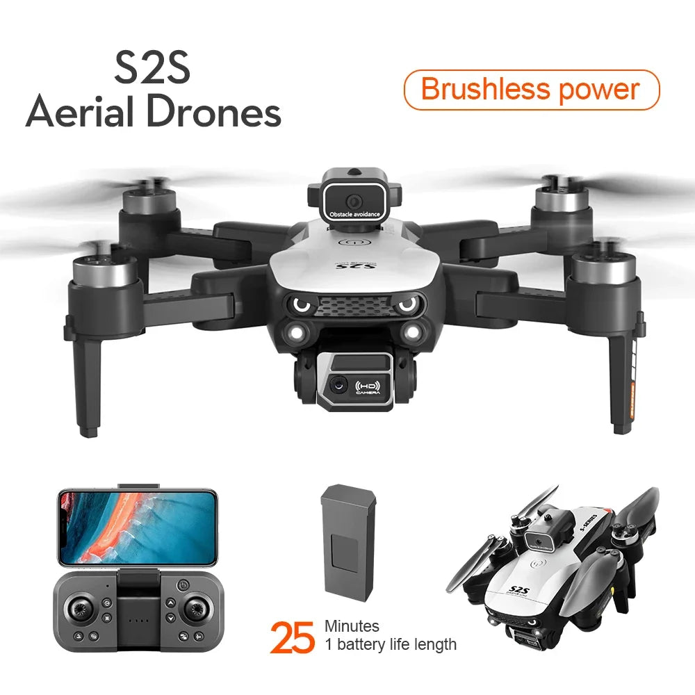 8K Dual Camera Foldable Drone with Obstacle Avoidance