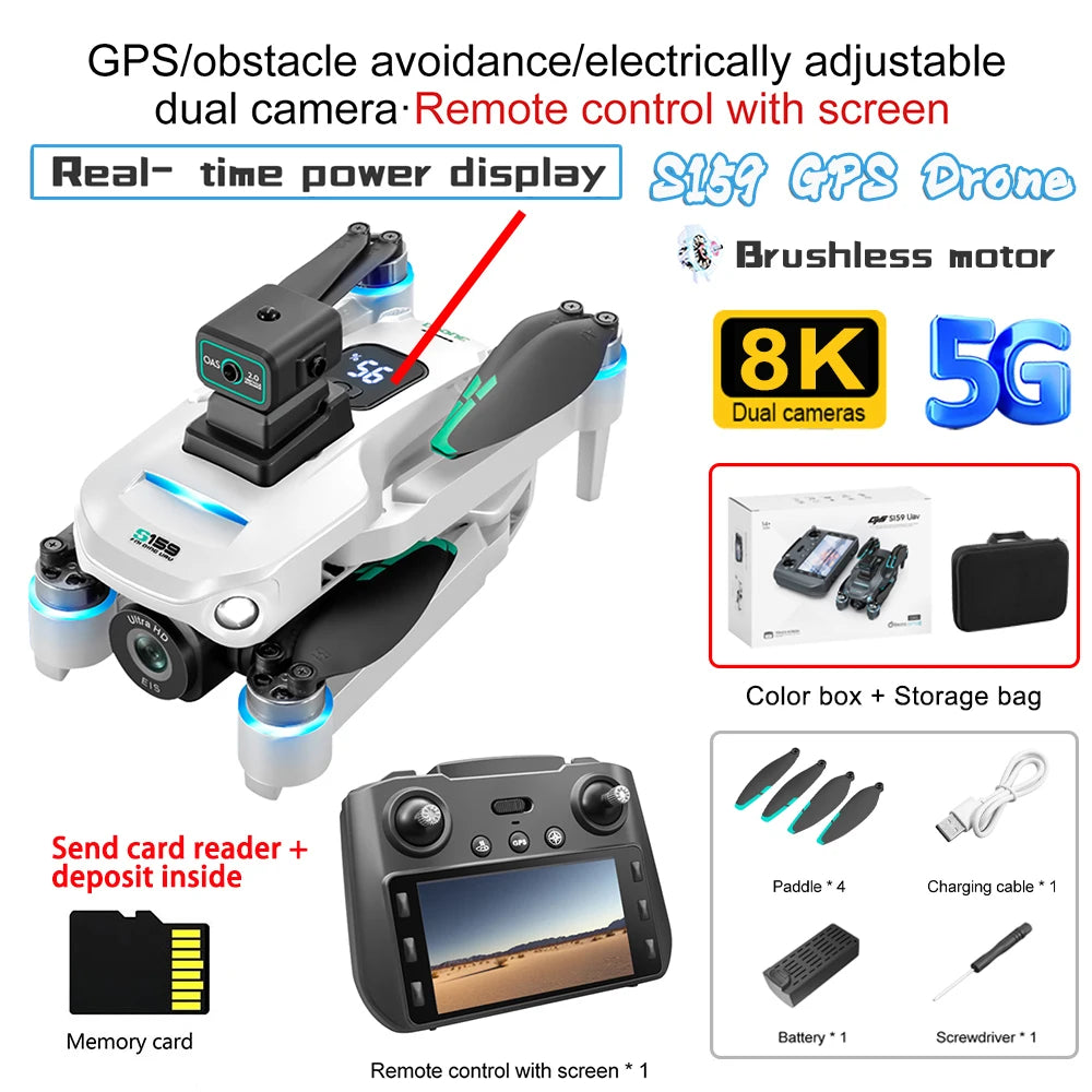 8K GPS Screen Drone FPV