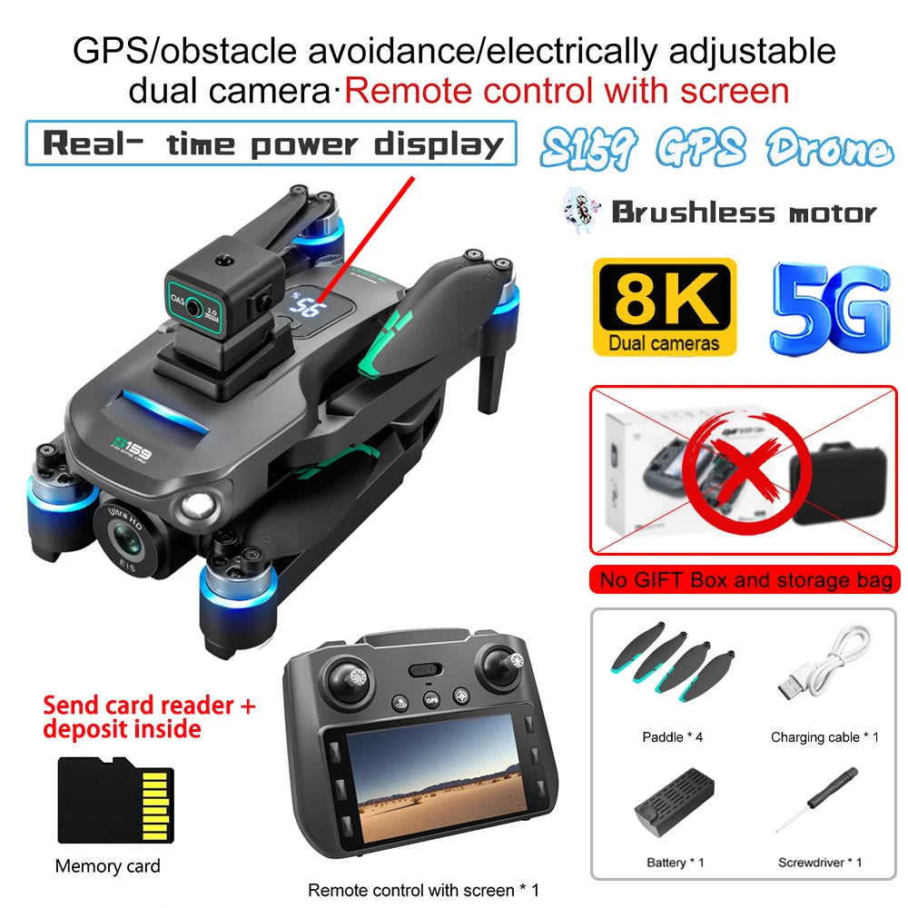 8K GPS Screen Drone FPV