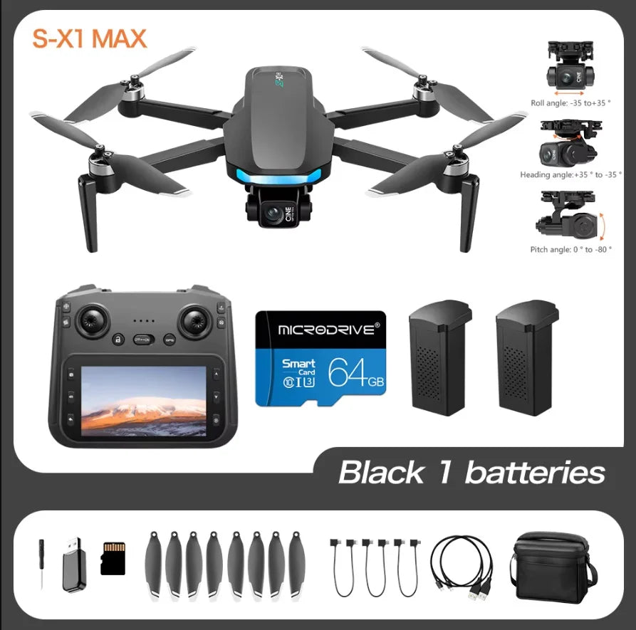 4K Gimbal Screen GPS Drone
