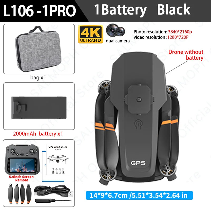 4K GPS Screen FPV Drone
