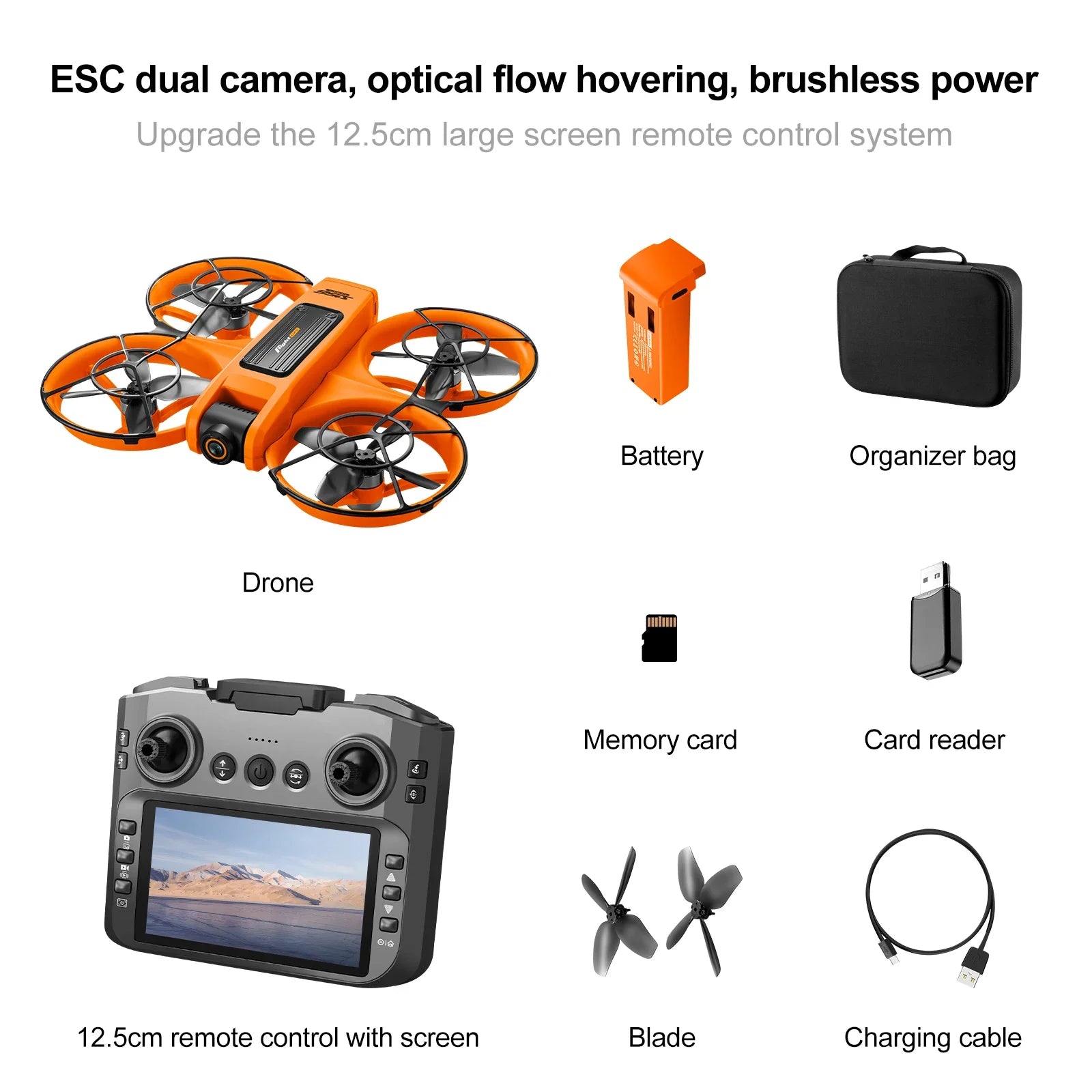 4K Screen FPV Dual Camera Drone