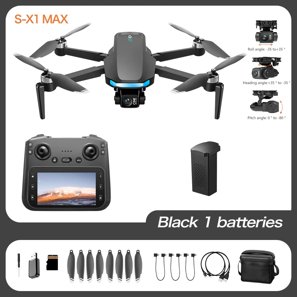 4K Gimbal Screen GPS Drone