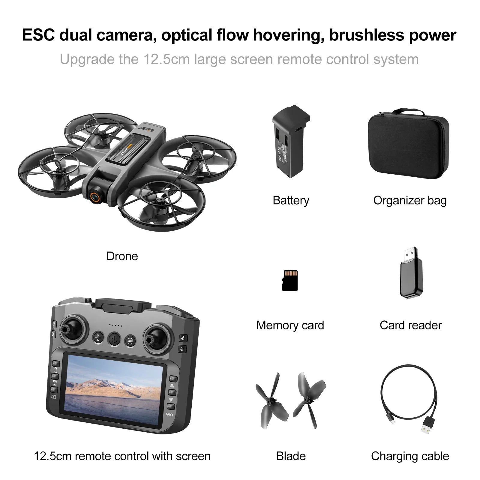 4K Screen FPV Dual Camera Drone