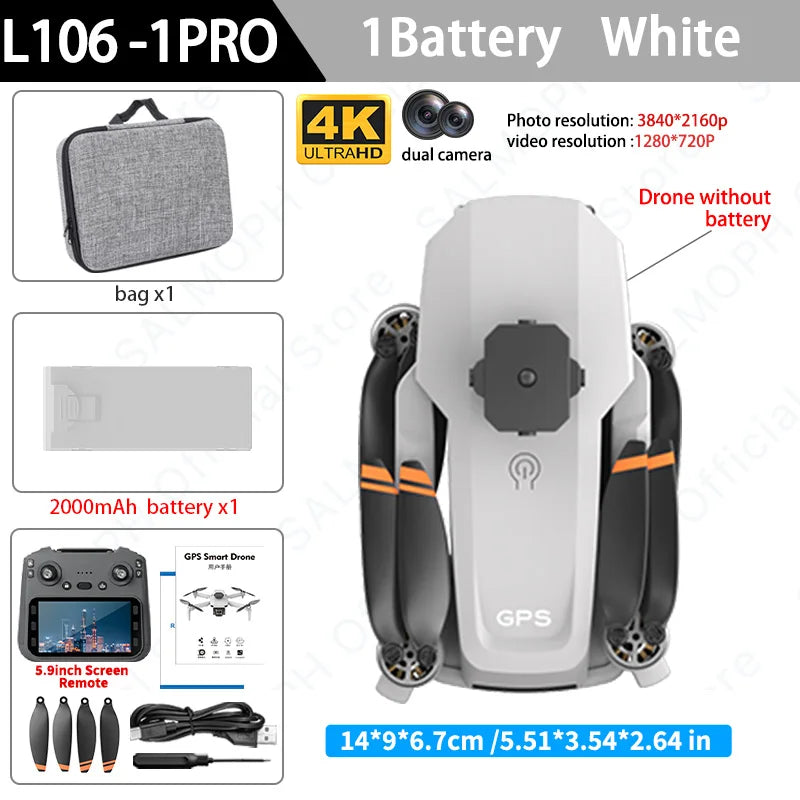 4K GPS Screen FPV Drone