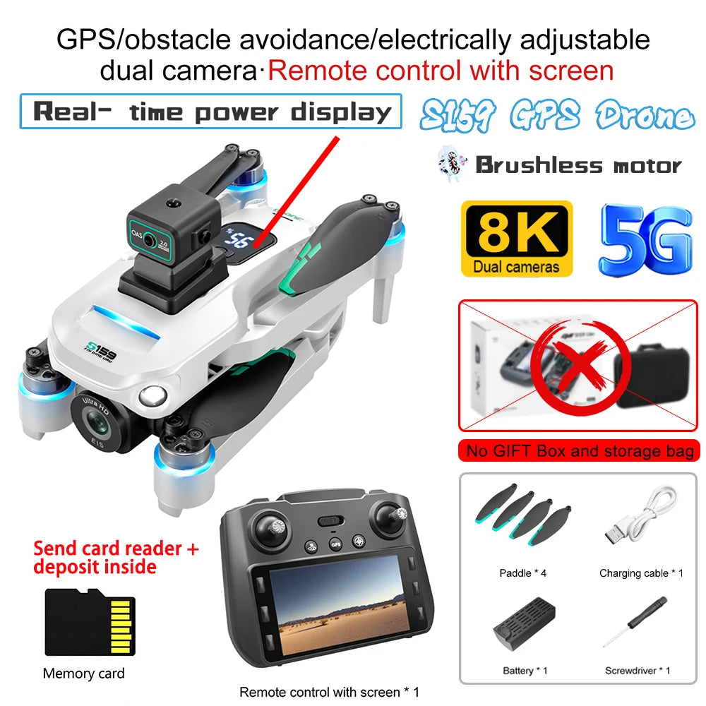 8K GPS Screen Drone FPV