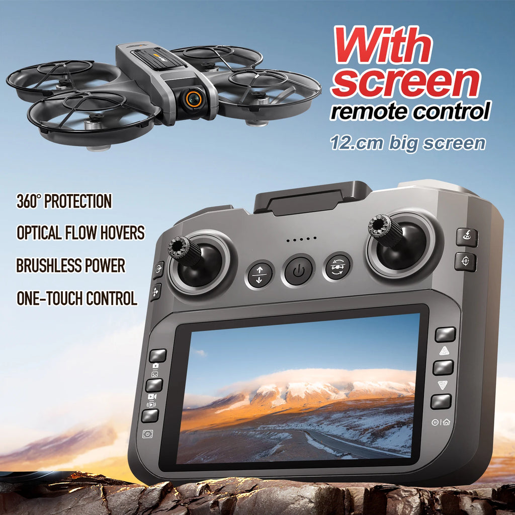 Mini 4K Screen FPV Drone