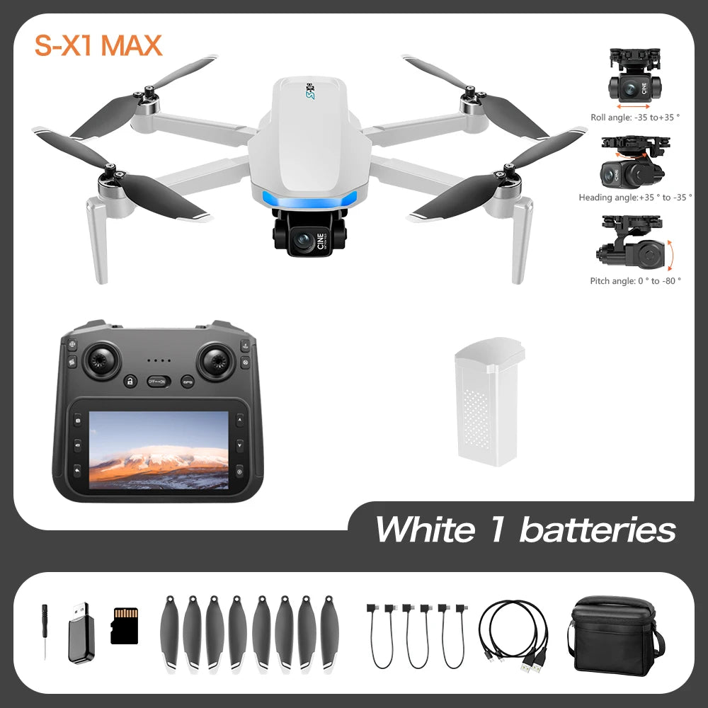 4K Gimbal Screen GPS Drone